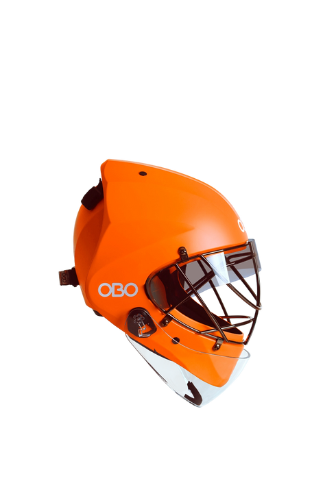 OBO ROBO ABS Helmet (Orange) + Blinders